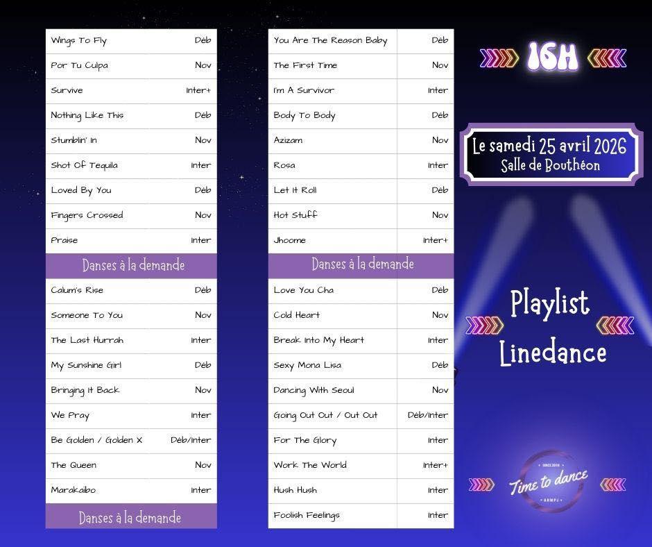 Andrezieux playlist line dance 25 04 26