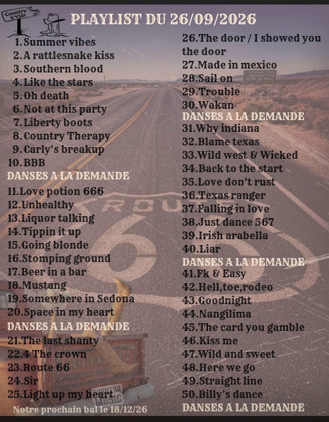 Yssingeaux playlist 26 09 26